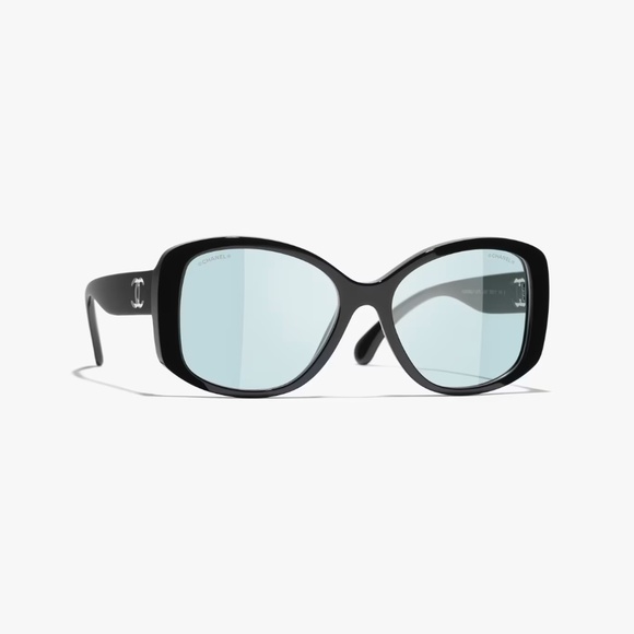 Chanel 3476S 501/SA 53 Black Light Blue Eyeglasses CH3476S - Picture 1 of 6
